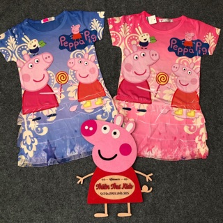 Váy thun lạnh Thái hình heo peppa pig cho bé gái