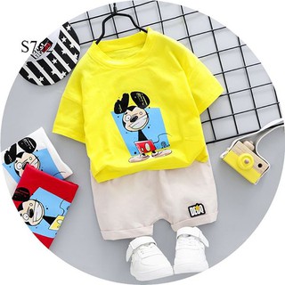 Set Áo Quần Mickey Cho Bé Trai