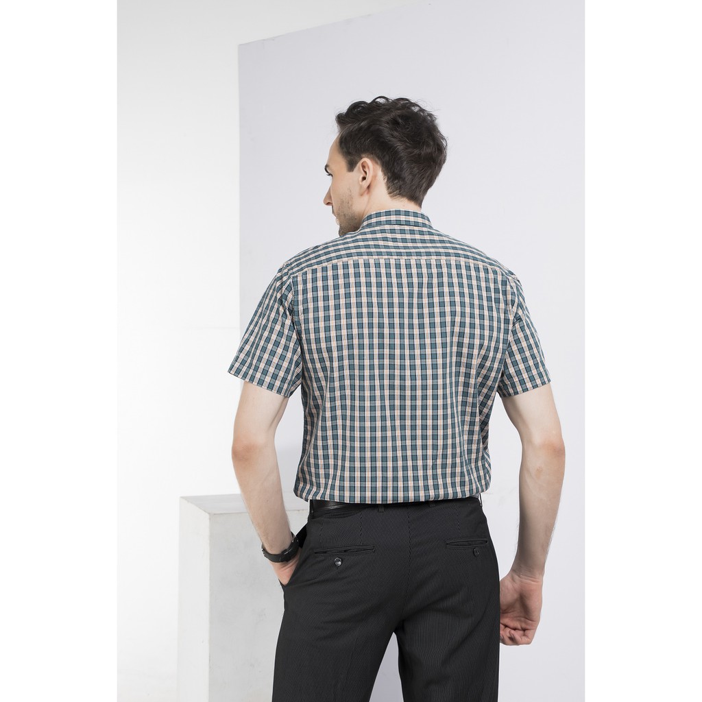 Áo sơ mi nam DARNELL, áo tay ngắn kẻ caro chất cotton cao cấp bền đẹp DN0041 | BigBuy360 - bigbuy360.vn