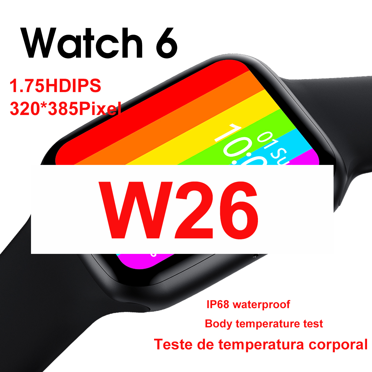 Đồng Hồ Thông Minh Lemfo W26 12 Pro W26 320x385 Ip68 1.75 Inch