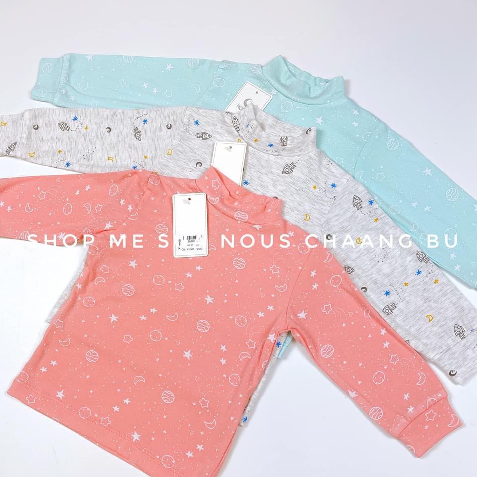 [FAFRINW05 giảm tối đa 30k đơn 150k]Áo giữ nhiệt cổ 3p chất petit Moon cho bé