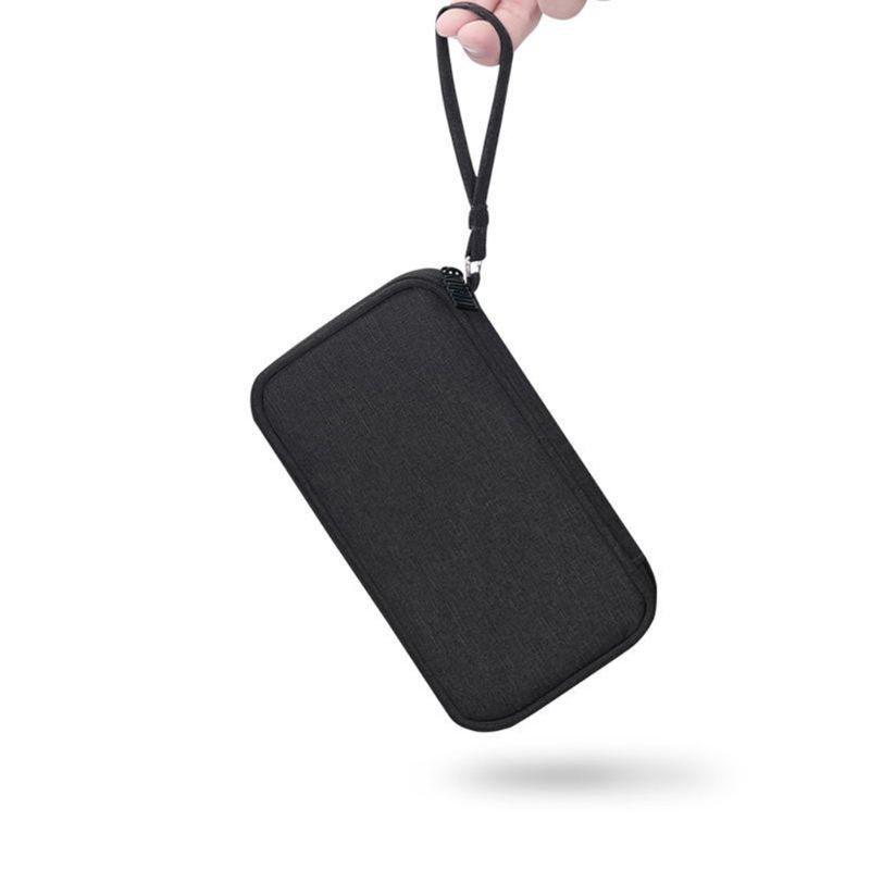 folღ Durable Polyester Power Bank Pouch Storage Bag Mini Protable Travel Protective Carrying Case Pack for Earphone Cellphones Data Cable Hard Disc Device Accessories