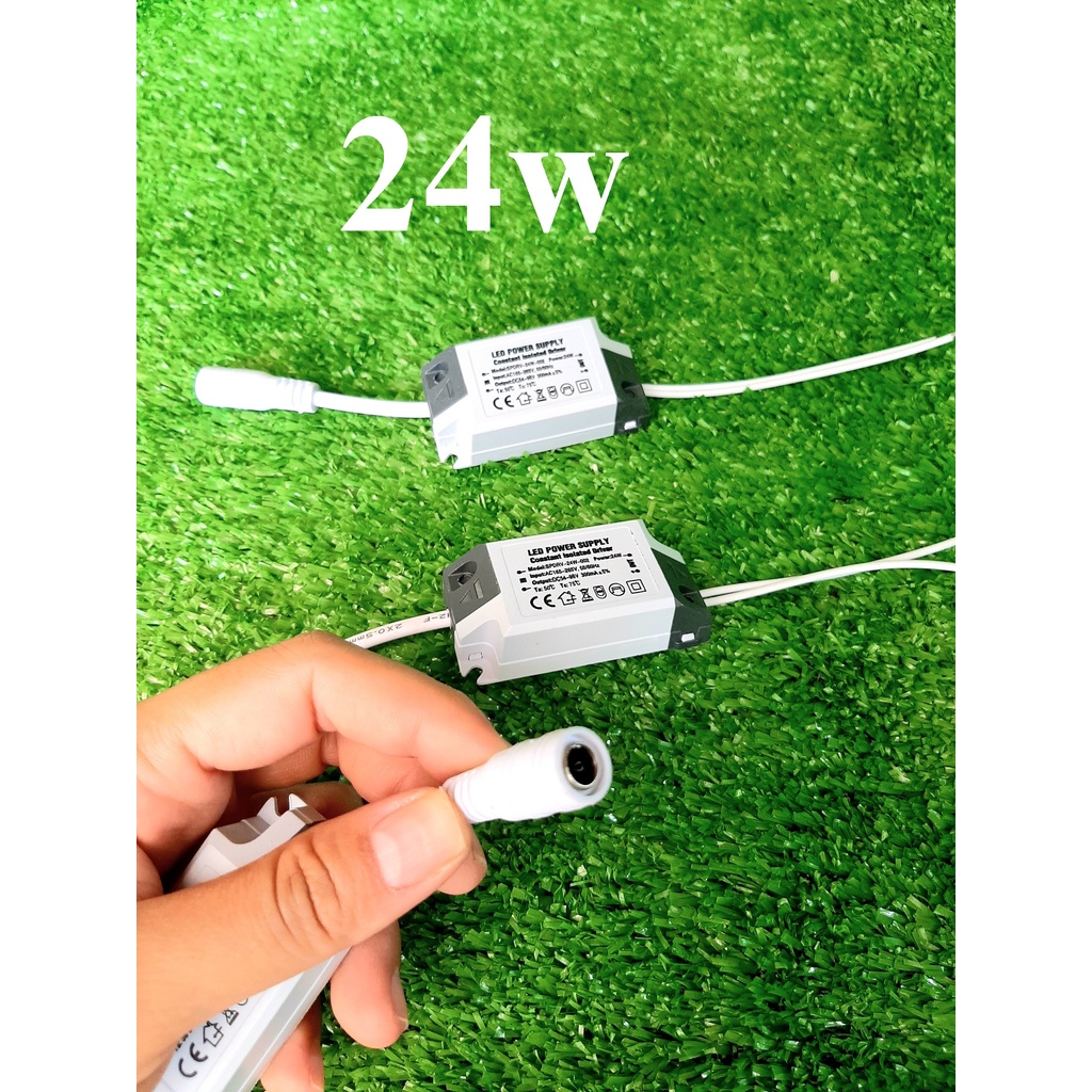 Tăng phô Driver (chấn lưu) đèn led âm trần ốp trần 18W 24W loại jack tròn 1 chế độ sáng
