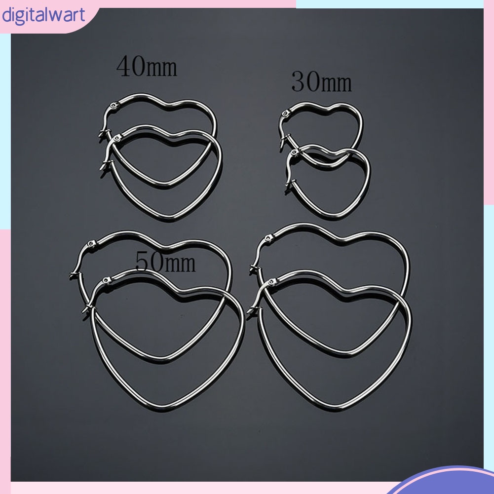 Đôi bông tai hình trái tim xinh xắn cho nữ