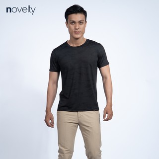 Áo thun nam cổ tròn Novelty in họa tiết rằn ri 190203N