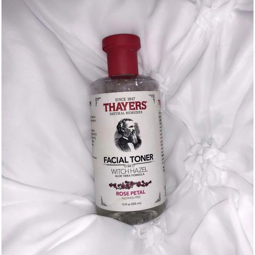 Nước hoa hồng Thayers Rose Petal Witch Hazel , Toner dưỡng ẩm dịu nhẹ hương hoa hồng 355ml