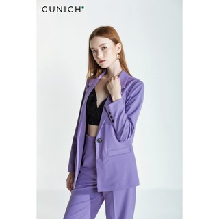 Áo blazer tím lilac Gunich