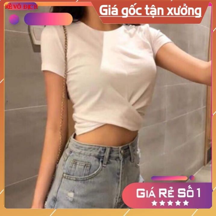 Áo Croptop Xoắn Bụng Cá Tính D&N ( Áo Thun Croptop Dễ Thương) cho bạn thêm xinh đẹp và tự tin dạo phố TF298