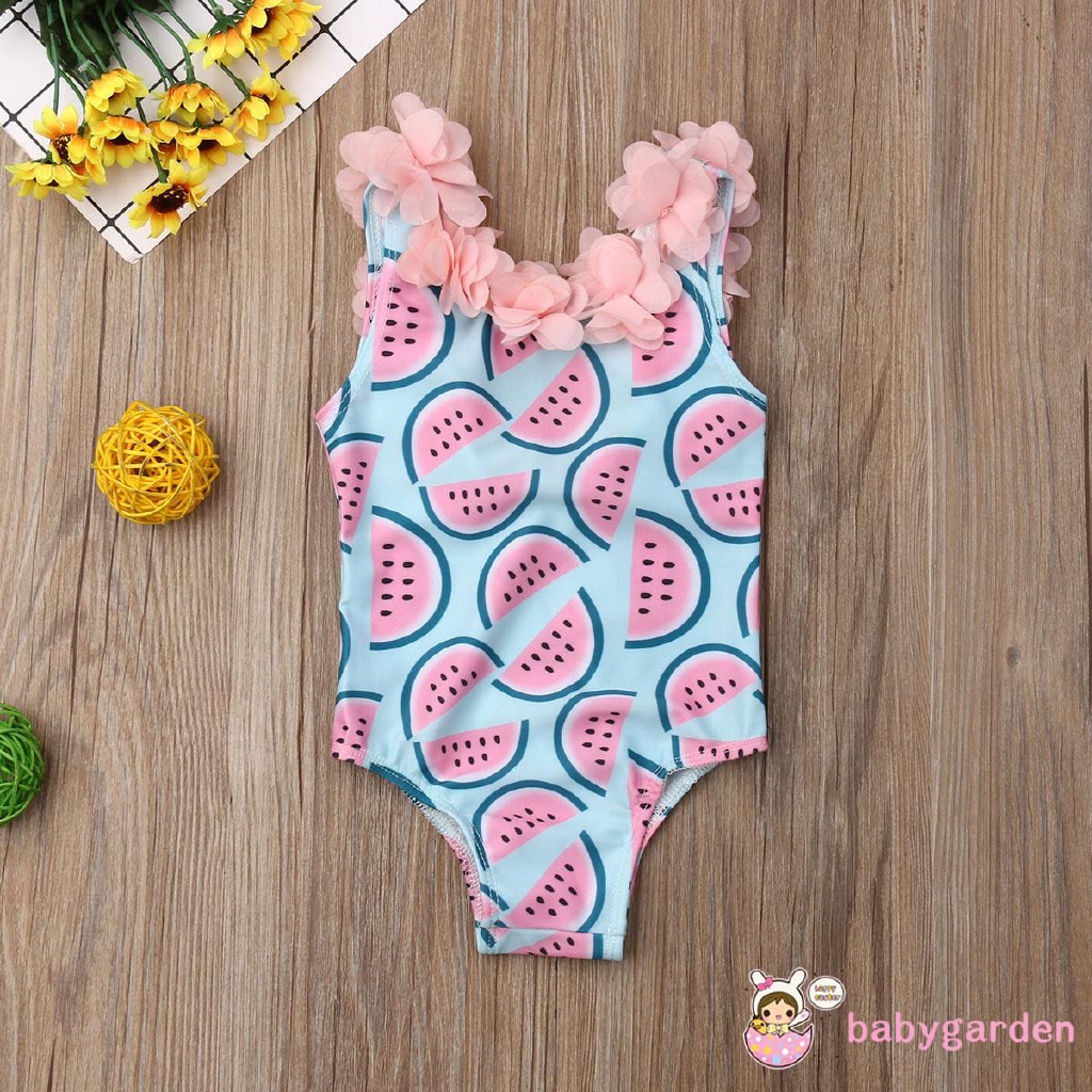 Đồ bơi một mảnh in hình dưa hấu dễ thương cho bé gái