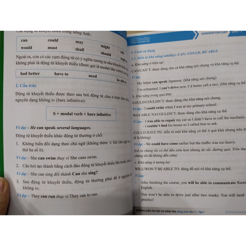 Sách - Hướng dẫn ôn tạp và kiểm tra tiếng anh lớp 11 tập 1