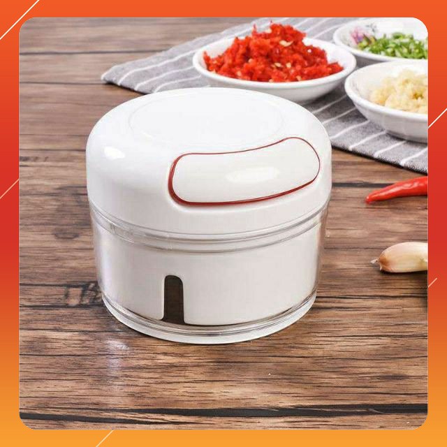 Máy xay tỏi ớt kéo tay siêu tiện lợi