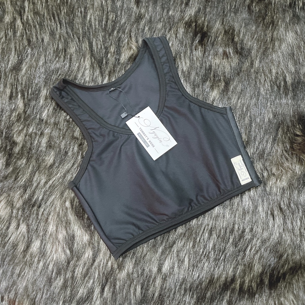 Áo Nịt Ngực Tomboy Lưới Mỏng 4D Thoáng Khí Thể Thao Ba Lỗ Thun Trơn Gen Cứng Có Viền Móc Cài Hông Bigsize  Nguyễn Nguyên