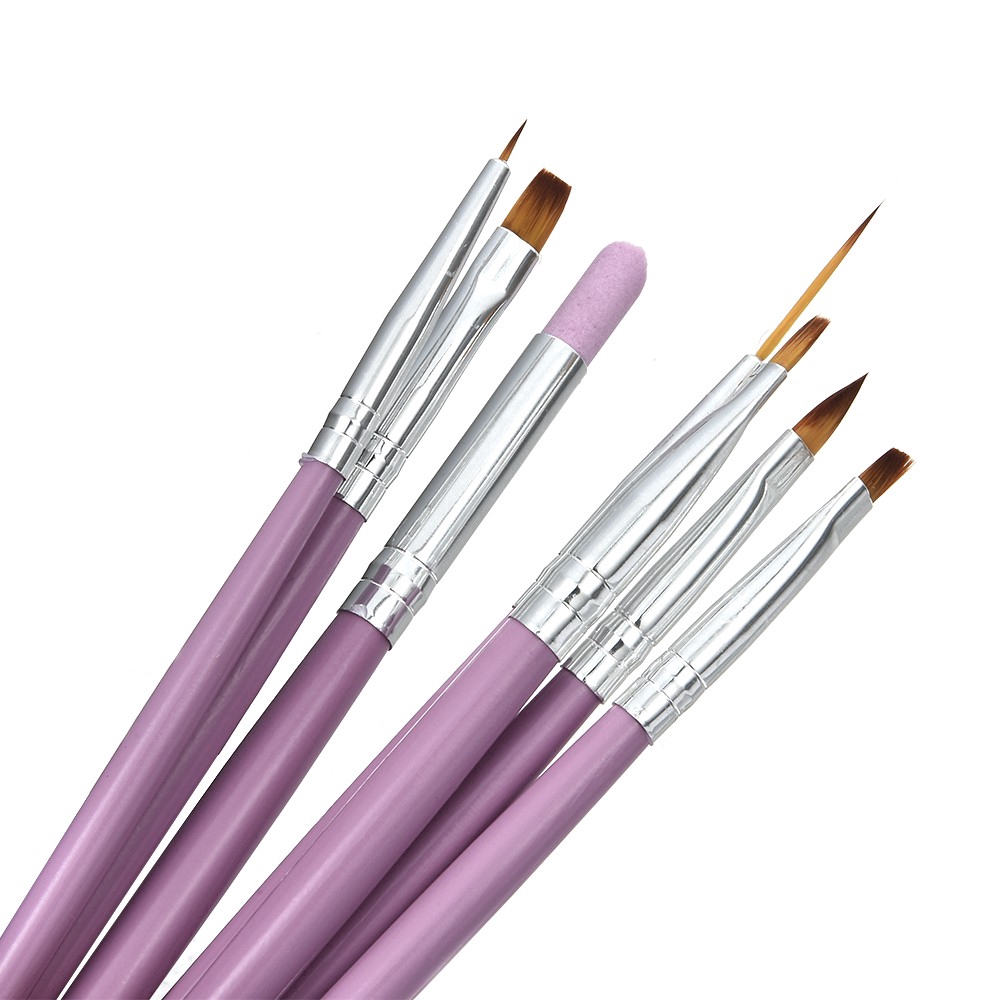 [Hàng mới về] Bộ 7 cọ vẽ trang trí móng tay nghệ thuật tiện lợi