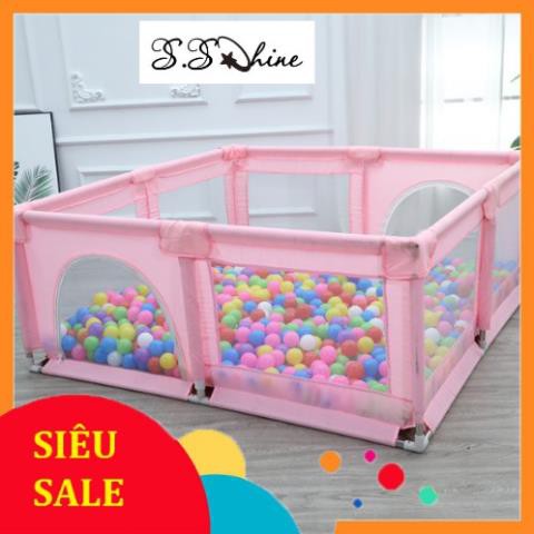 Quây cũi nhà bóng LUCKMAN Cho bé chống va đập,khung hợp kim chắc chắn Kích thước 1m5.1m5
