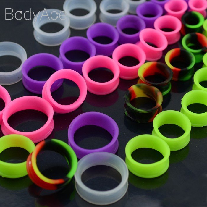 Khuyên Nong Tai Bằng Silicon Cá Tính 3-25mm