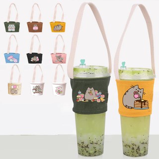 Túi treo cốc pusheen TTCI8 cup holder hoạt hình cute dễ thương