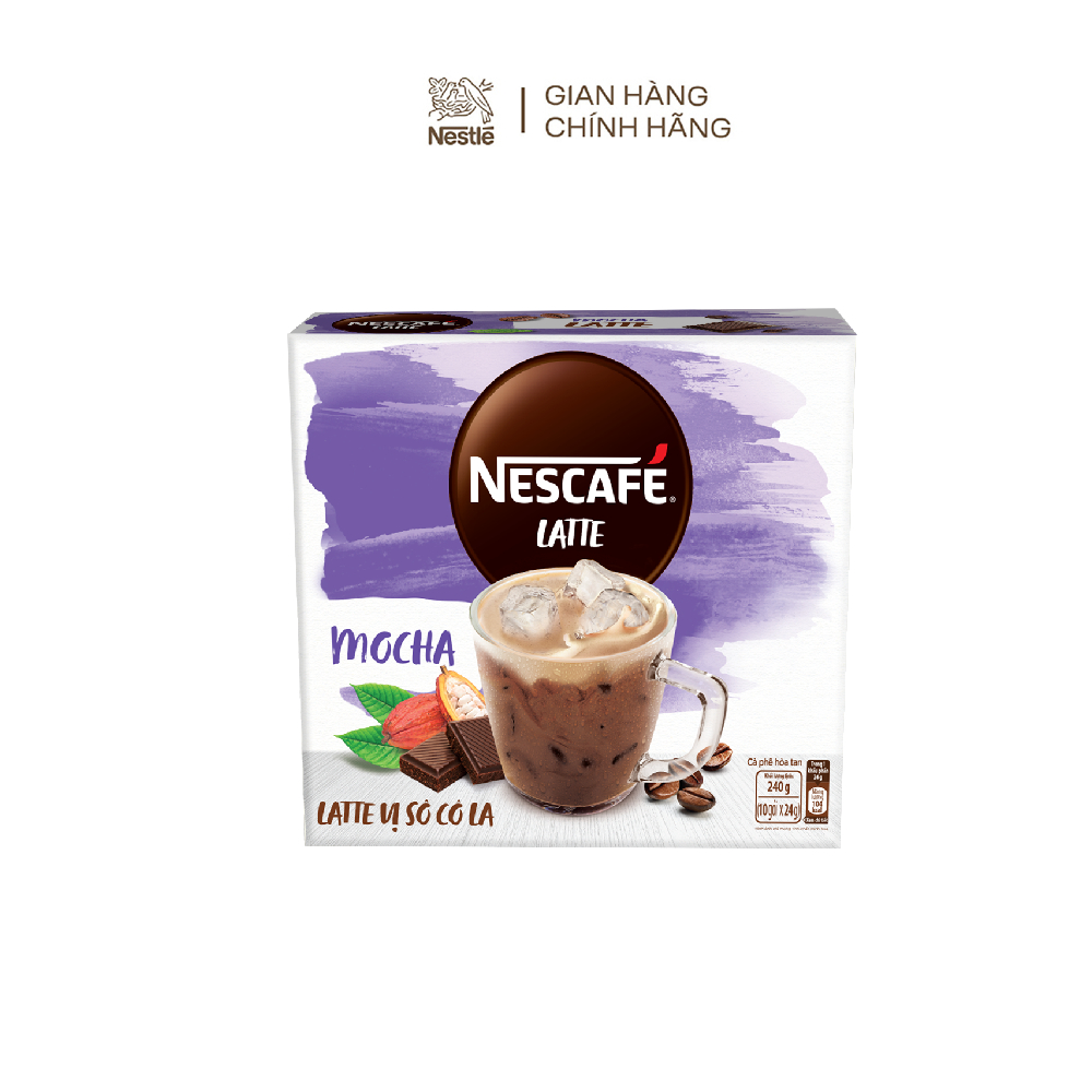 [Gro Gift] Cà phê hòa tan NESCAFÉ 3in1 Cà Phê SôCôLa (hộp 10 gói x 20g)