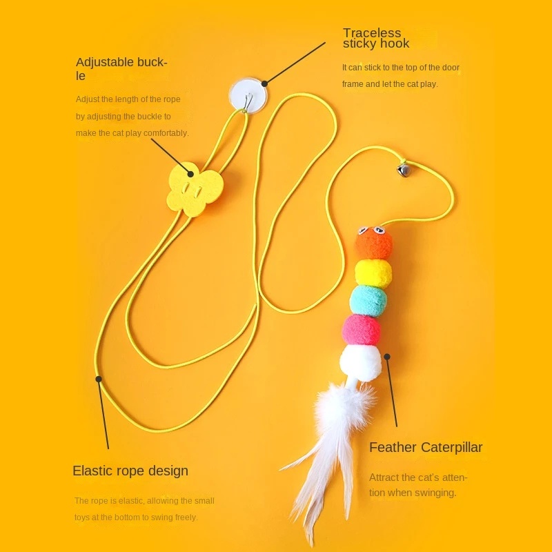 Đồ Chơi Treo Hình Hoạt Hình Có Âm Thanh Cho Mèo Cưng