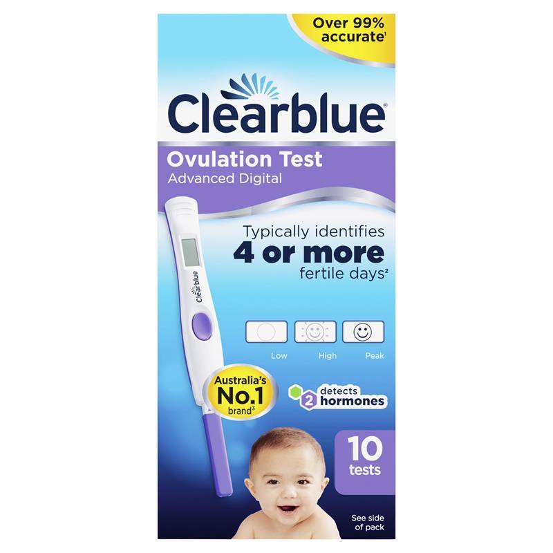 Que Thử Rụng Trứng Điện Tử Clearblue Digital Ovulation 2 MOST (Set 10 que) của Úc