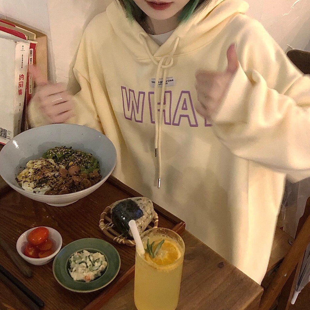 Áo Hoodie Mùa Đông Dáng Rộng Có Đệm Lông Cừu Và Nơ Ice Man Mới Dành Cho Bạn Nữ