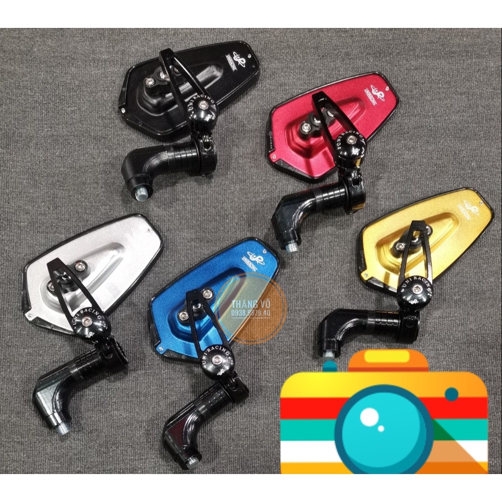 Kính CRG, Gương CRG nhôm CNC kiểu 3D mẫu Thailand đủ màu kính chiếu hậu CRG tất cả xe máy