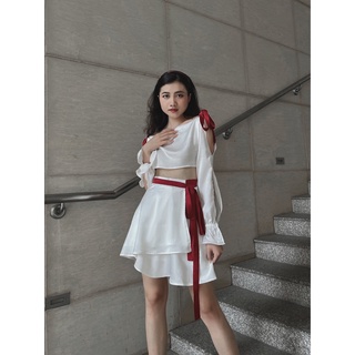 Bộ áo váy Satin - Rouge seasonal satin