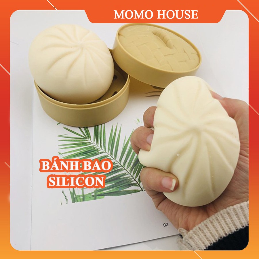 Bánh Bao Giả, Bánh Bao Đồ Chơi, Squishy Kèm Hộp Đựng Thú Vị Giúp Giảm Căng Thẳng, Xả Stress, Troll Bạn Bè