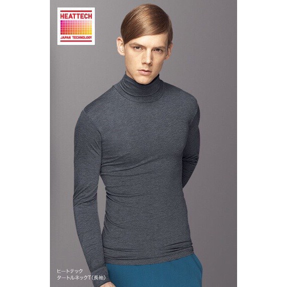 ACL14  Áo giữ nhiệt mềm mịn G.U cổ 3P nam