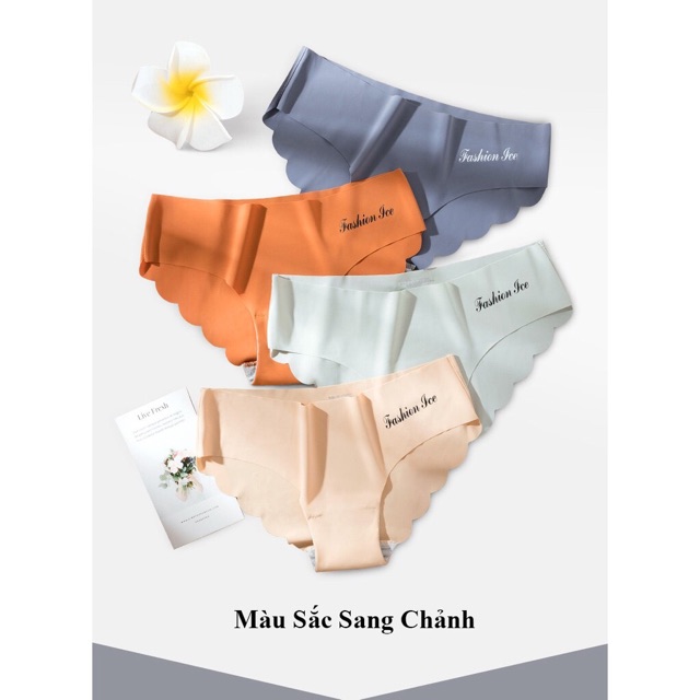 Combo 5 quần lót nữ su chữ lượn sóng không viền dán viền may Yion Underwear QS03