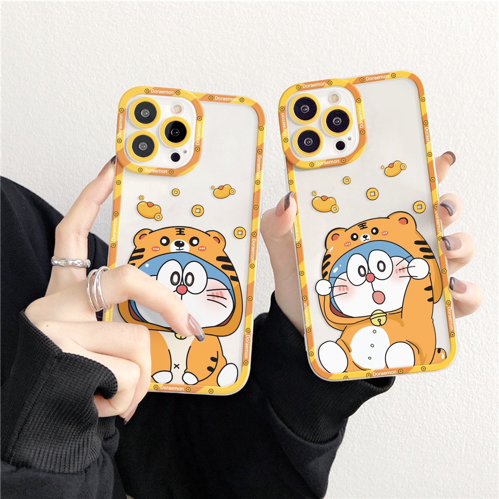 Ốp lưng iphone Doretiger trong cạnh vuông 6/6plus/6s/6splus/7/7plus/8/8plus/x/xr/xs/11/12/13/pro/max/plus/promax | BigBuy360 - bigbuy360.vn