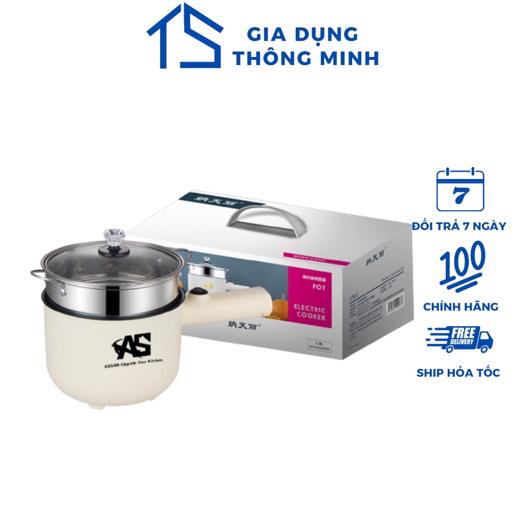 Bếp Lẩu Điện Mini Dung Tích 1.8 Lít Công Suất 600W Tiện Lợi Có Tay Cầm NL11