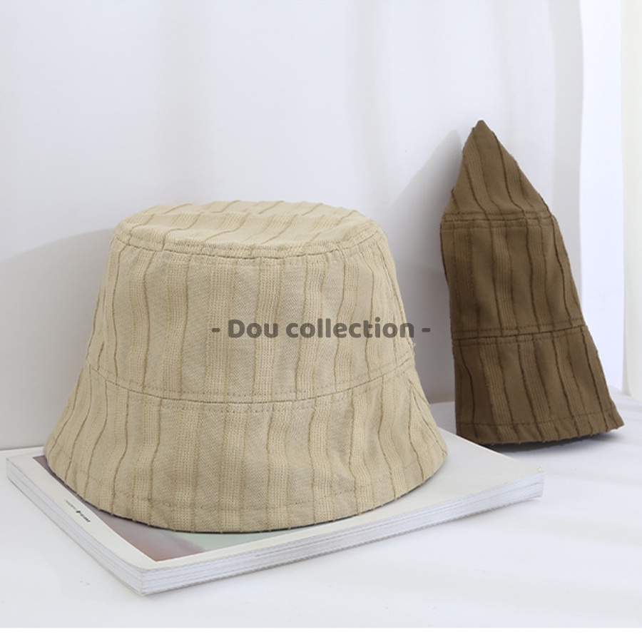 [Nowship2h] Mũ bucket (Mũ xô) Unisex Retro trơn phong cách Nhật Bản - Chất Liệu Cotton - Mã NV036