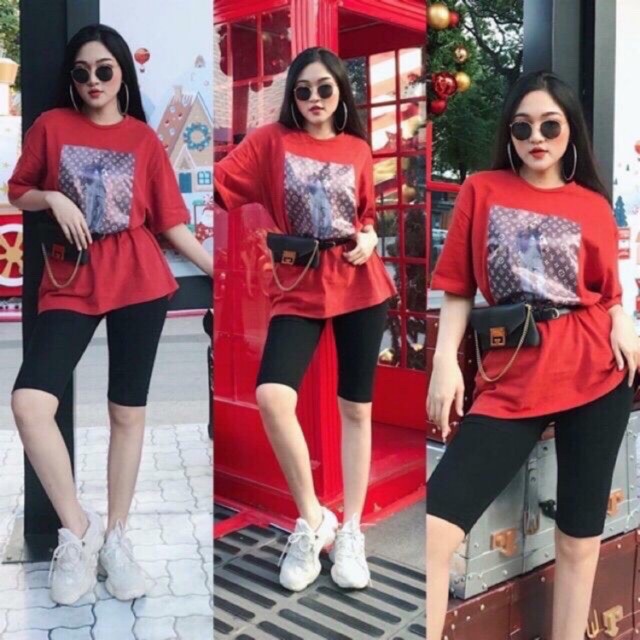 Quần Legging lửng nâng mông tôn dáng khoe body