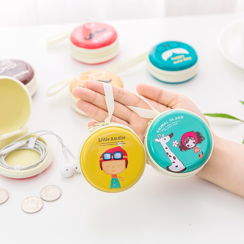 Hộp đựng tai nghe cáp sạc usb