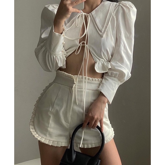 ABBEY SHIRT/ ÁO SOMI CROPTOP TAY DÀI