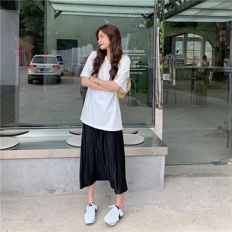 [Mã FASHIONGREEN94 giảm tới 30K đơn 99K] Chân váy dập ly phong cách Hàn 139k | BigBuy360 - bigbuy360.vn