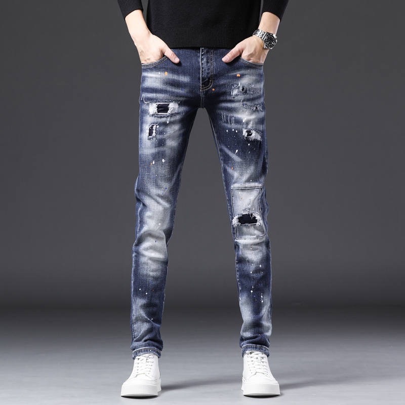 Quần Jean Nam Chất Co Giãn, Không Bai Màu, Dáng Ôm Body, Hit Hót (ảnh kèm video) Thời Trang Phong Cách Tp_shop_87 ms8526