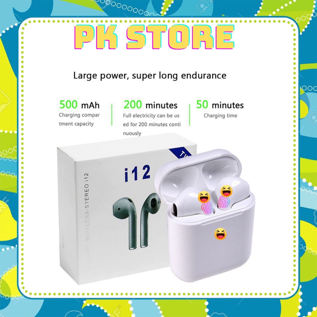 Tai Nghe i12 TWS Bluetooth 5.0 - CẢM ỨNG 4.7
