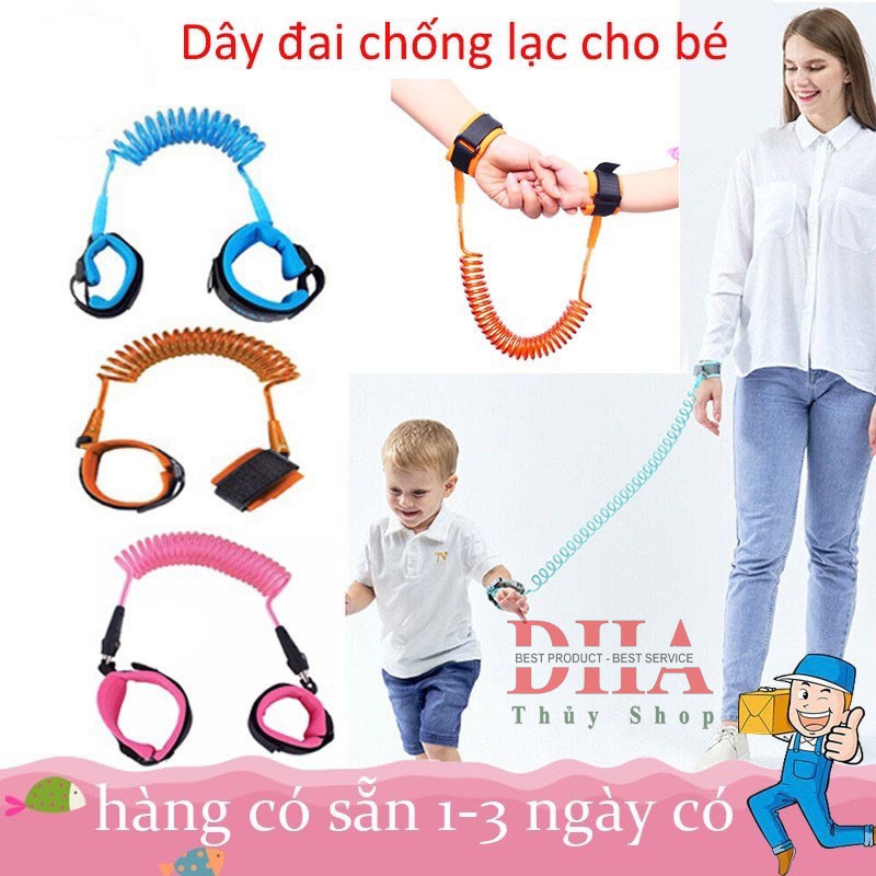 DÂY ĐAI CHỐNG LẠC - DÂY ĐEO TAY CHỐNG LẠC CHO BÉ, AN TOÀN KHI DẮT TRẺ ĐI CHƠI [LÕI THÉP, CHỐNG XOẮN, CÓ KHÓA AN TOÀN]