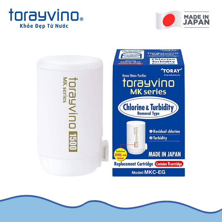 Torayvino - Bộ lọc thay thế Torayvino MKC.EG không dùng điện 1500 lít- Khuyên dùng rửa rau của quả [Torayvino]
