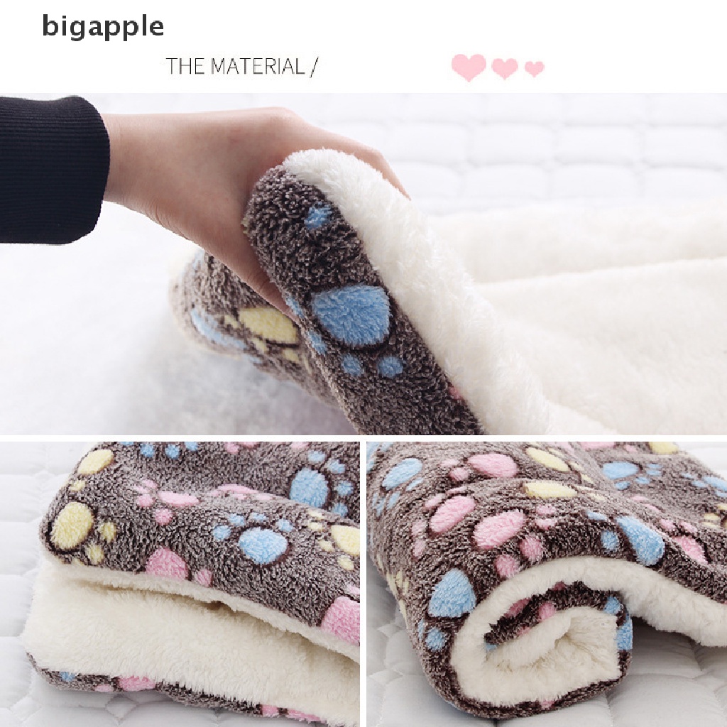 bigapple Dog Bed Pet Cushion Blanket Soft Fleece Cat Cushion Puppy Sofa Mat Pads winter RDG