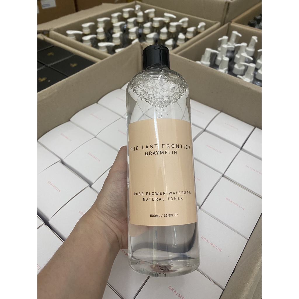 Nước Cân Bằng Da Chiết Xuất Hoa Hồng Graymelin Rose Flower Water85% Natural Toner 500ml