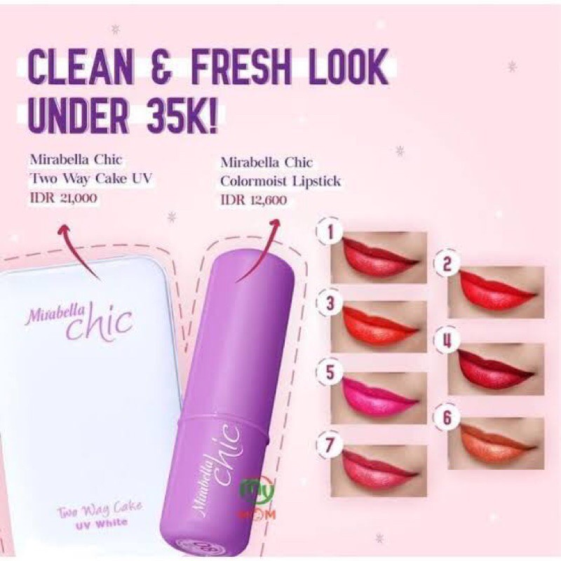 (Hàng Mới Về) Son Môi Mirabella Thiết Kế Vỏ Son Sang Trọng | BigBuy360 - bigbuy360.vn