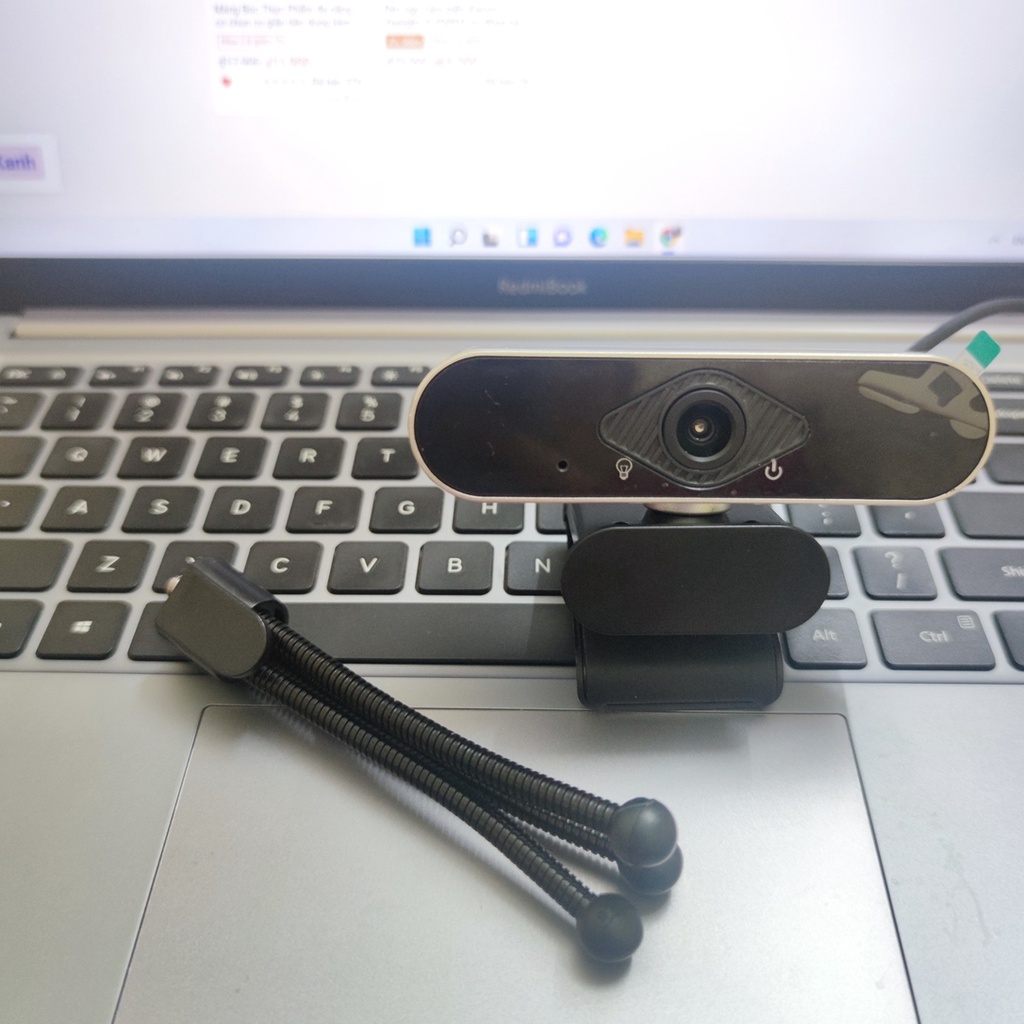 Webcam Full HD 1080P Có Mic dạy và học Online - kèm chân đế - cắm usb dùng ngay tiện lợi cho cả laptop và PC