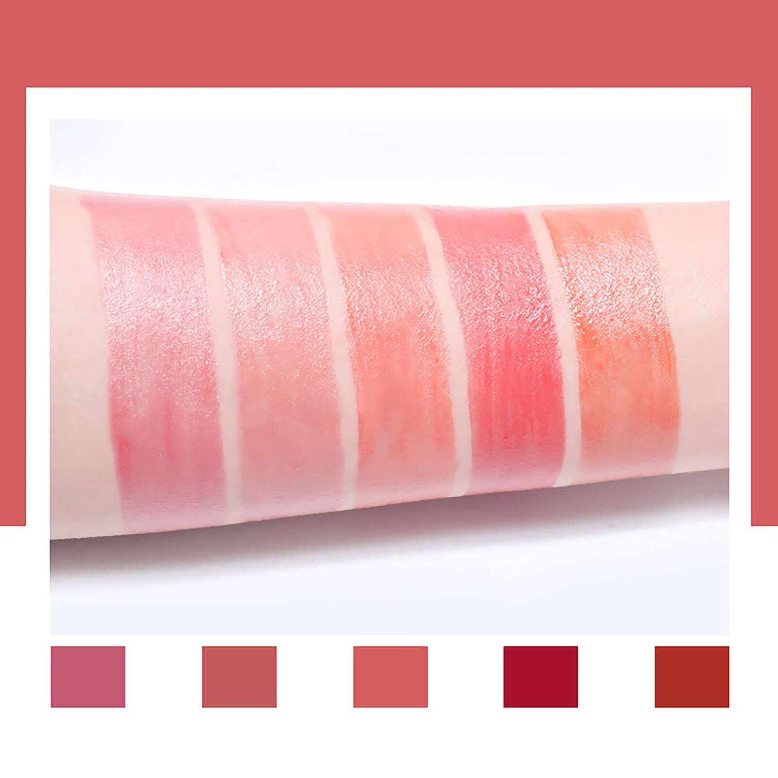 (Hàng Mới Về) Son Môi 5 Màu Tùy Chọn Chống Nước Không Dính Lâu Trôi Dành Cho Nữ | BigBuy360 - bigbuy360.vn