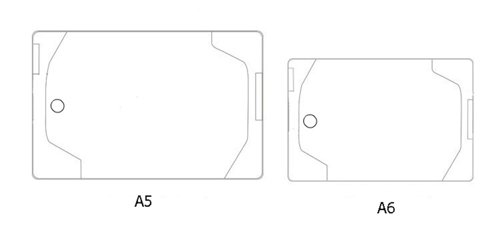 Bìa bảo vệ ví da bằng nhựa PVC trong suốt cỡ A5/A6