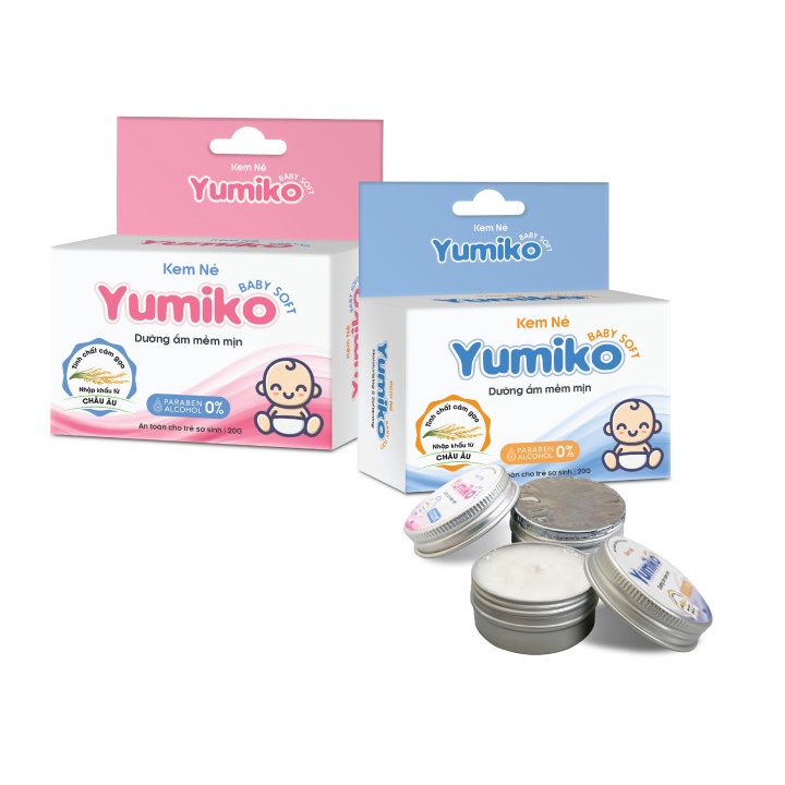 Kem nẻ Yumiko 20g chống nẻ, dưỡng ẩm da mềm mịn, an toàn cho trẻ sơ sinh
