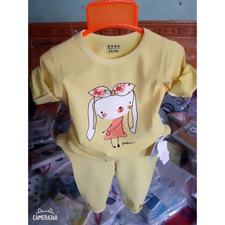 Bộ cotton xuất hàn Quảng Châu dài tay cho bé trai, bé gái M14 Vu TUTISHOP