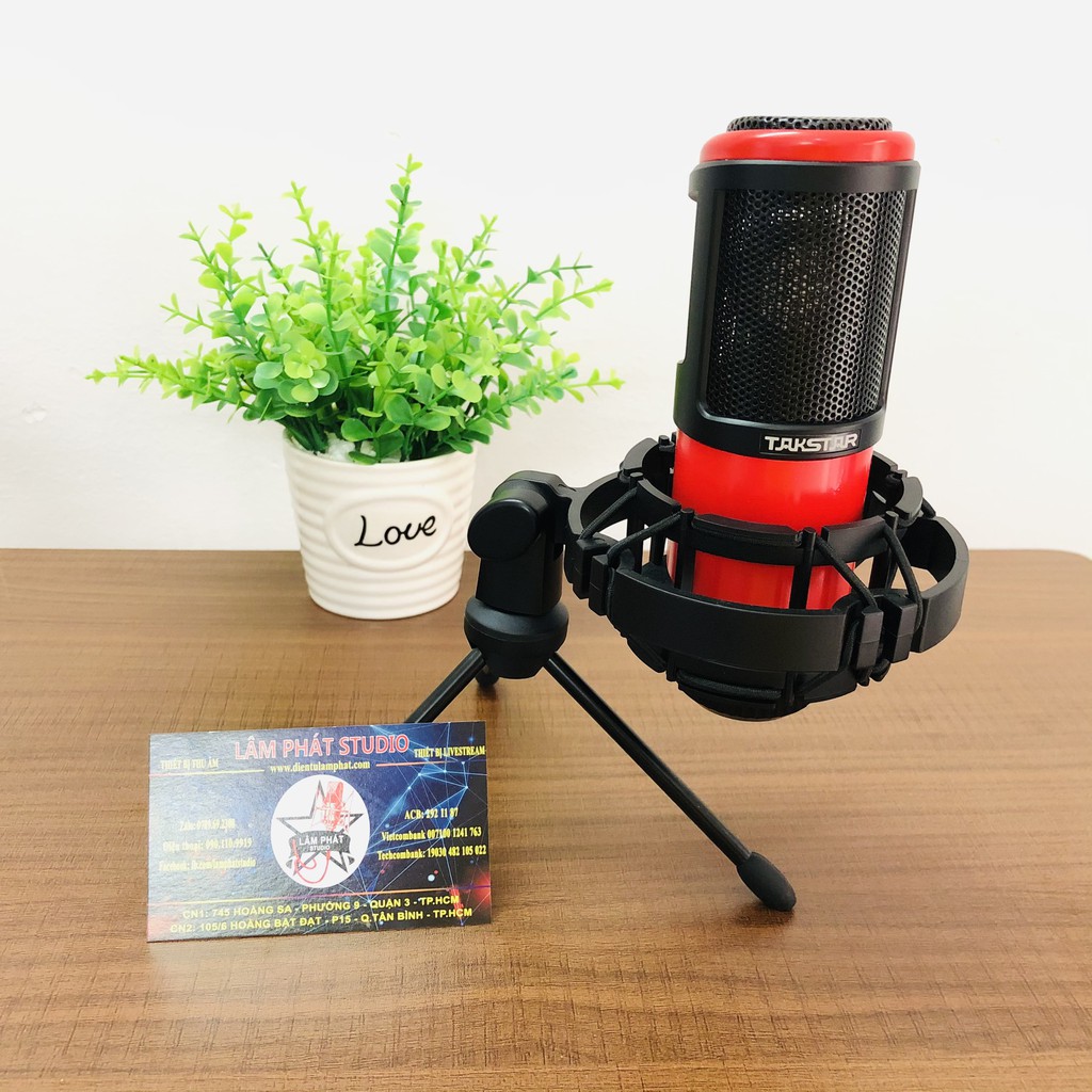 Combo Thu Âm Behringer UMC22 Và Micro Takstar PC K320