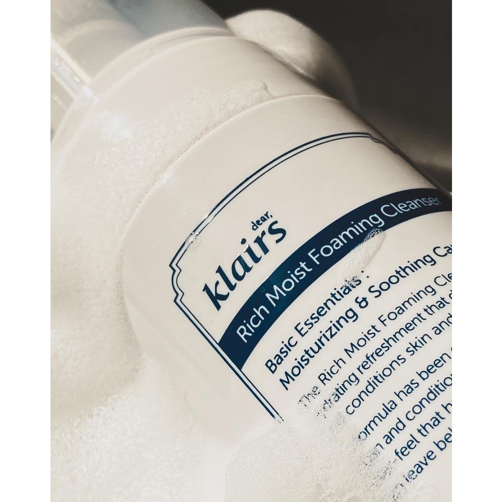 Sữa Rửa Mặt Tạo Bọt Klairs Rich Moist Foaming Cleanser